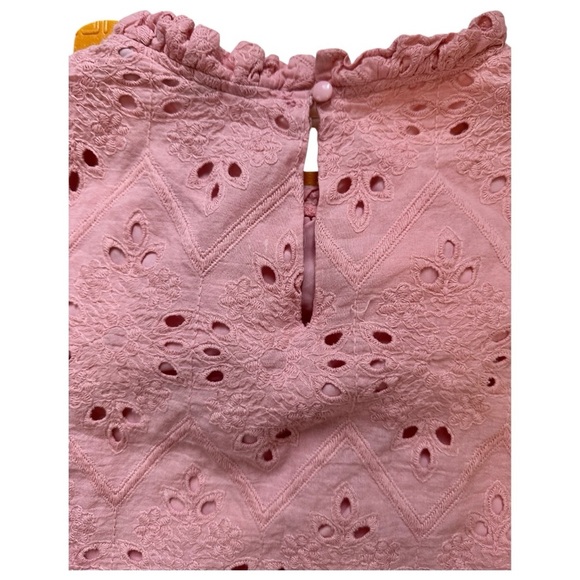 PrettyGarden Dressy Casual Embroidered Long Puff Sleeve Eyelet Blouse, sz XXL - Picture 4 of 9